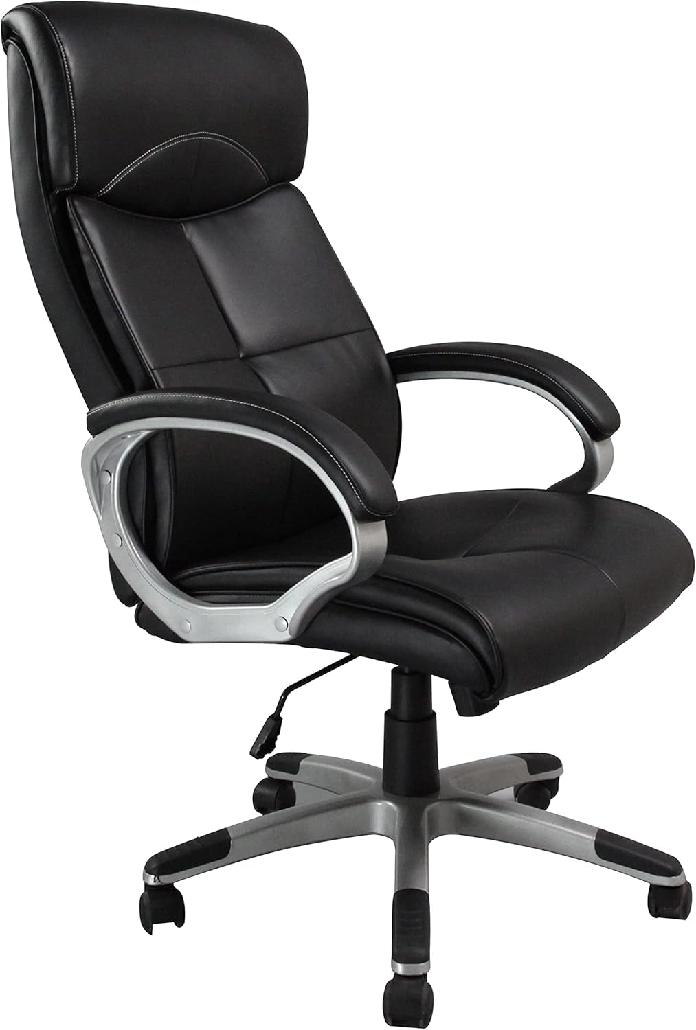 Executive Home Office Chair - Ergonomic Design, High Back Adjustable, Lumbar Support, PU Leather, for Manager Office, Home Office - Black