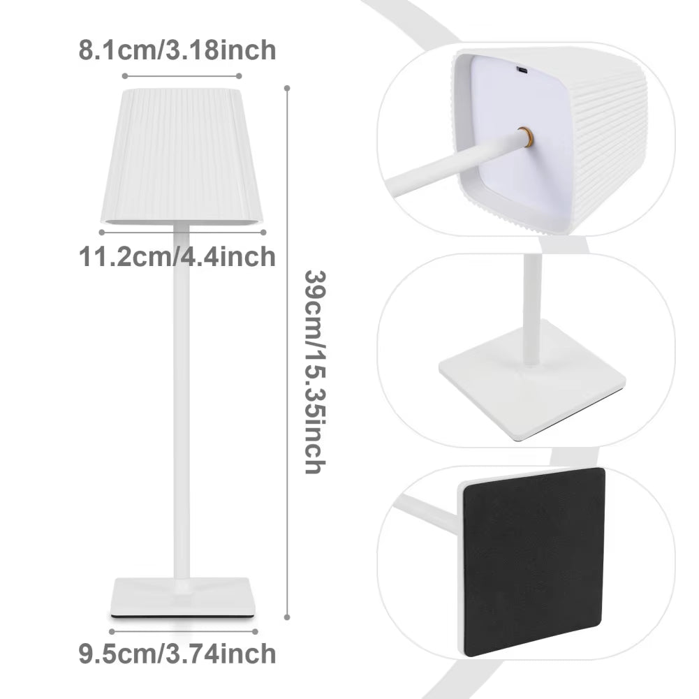 Portable Table Lamp Touch Led Lamp for Home Battery Operated Lamp Outdoor Waterproof Cordless 4000Mah