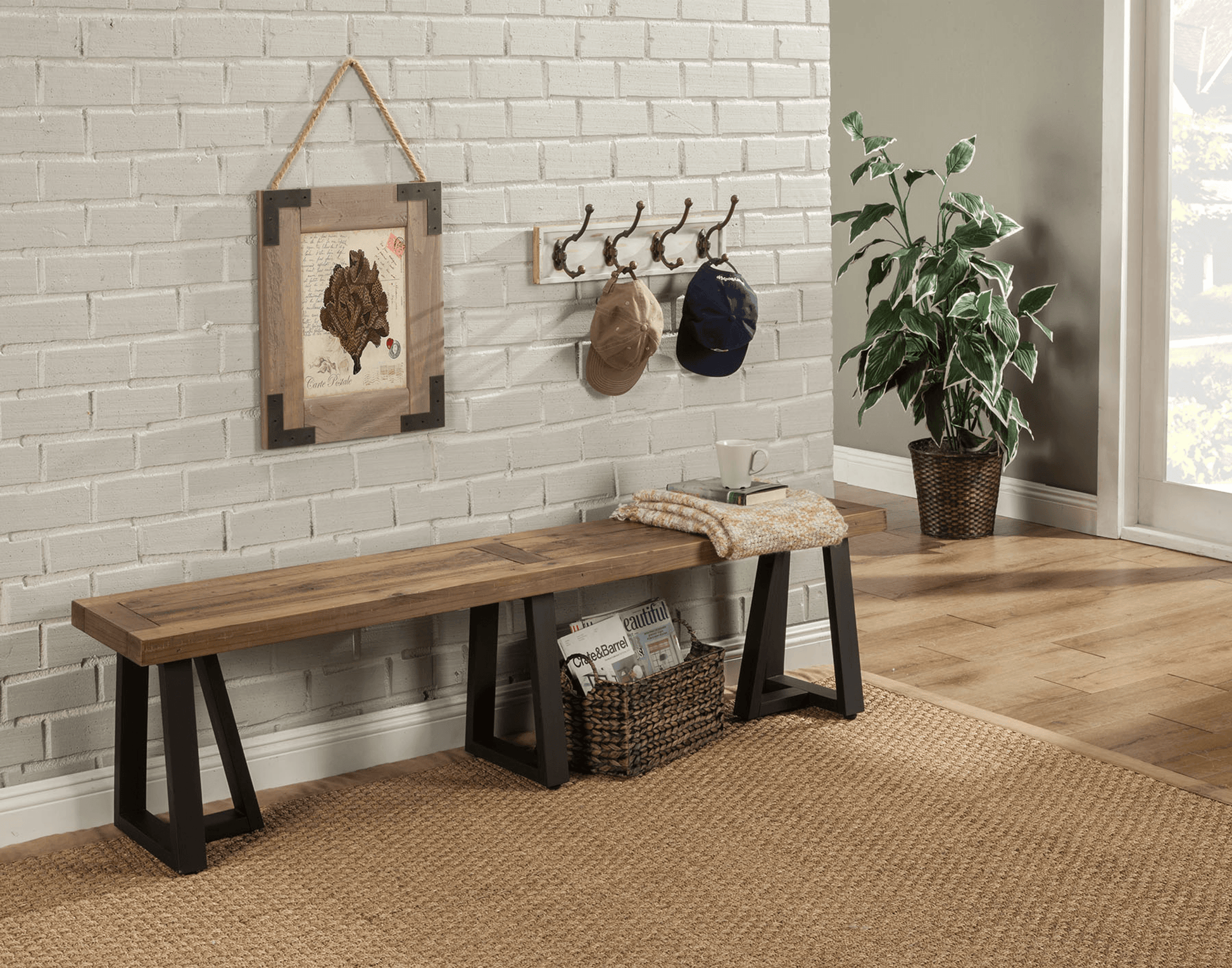 Prairie Rustic Acacia Dining Bench