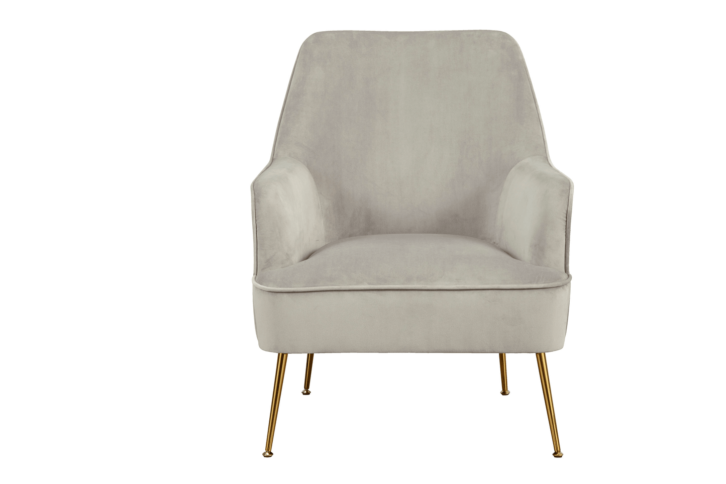 Rebecca Velvet Leisure Chair with Gold Legs