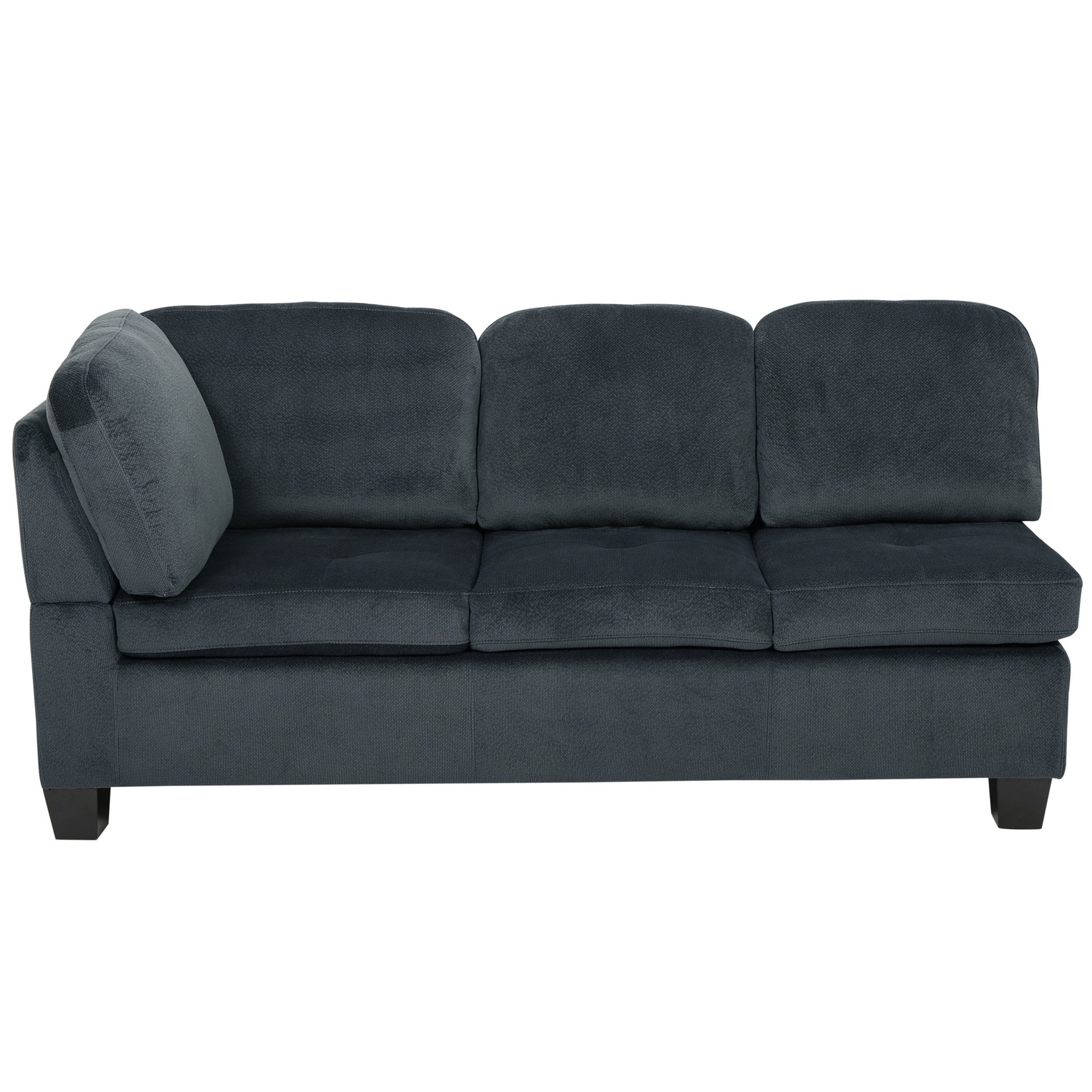 Canterbury 3-Pc Sectional Sofa Set, Charcoal Finish