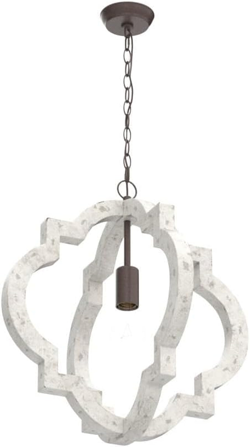 Farmhouse Chandeliers for Dining Rooms, Wood Orb Chandelier for Kitchen Island, Living Room, Bedroom, Foyer, D 16" X H 17.5"