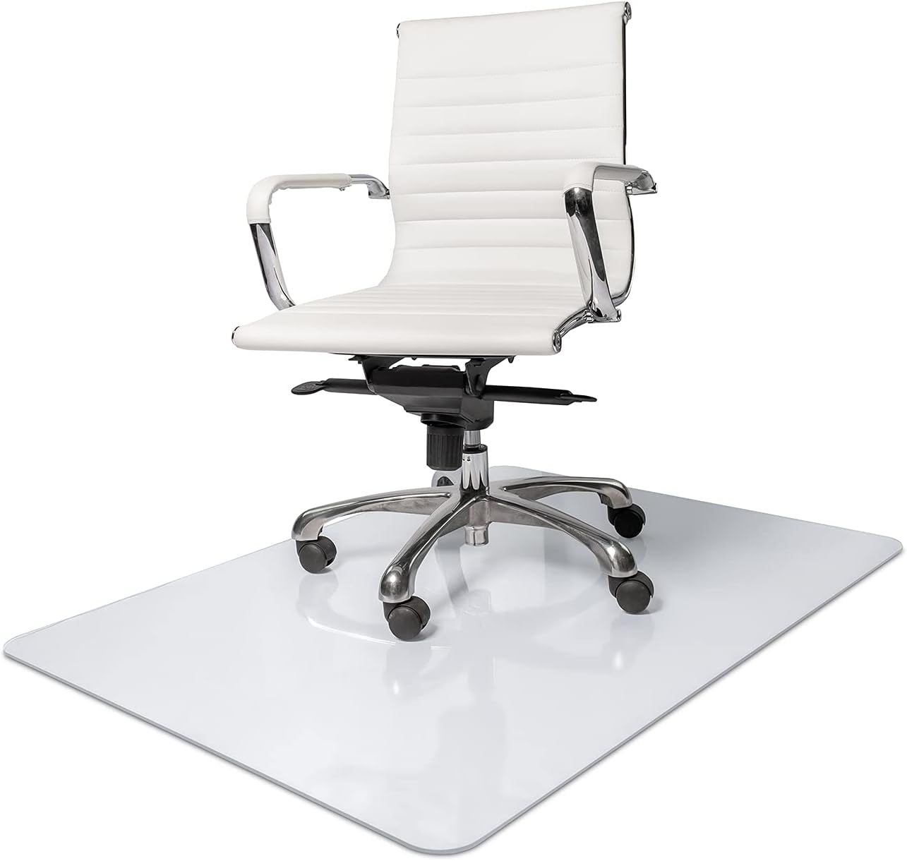 Oculus by  Polycarbonate Office Chair Mat for Carpet and Hard Floors, 36" X 48" X 0.08" Mat, Clear Mat for Office Chair, Protects Floors under Home Office Computer Desk, Ships Flat