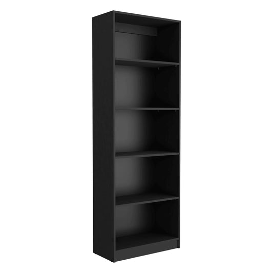 Elegant 4-Tier Bookcase with Additional Storage Shelf