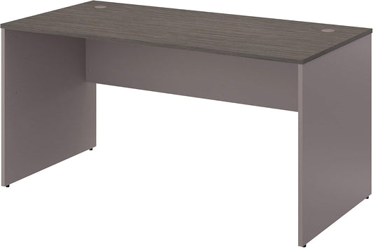 Bush Furniture Commerce 60W Office Desk in Cocoa and Pewter