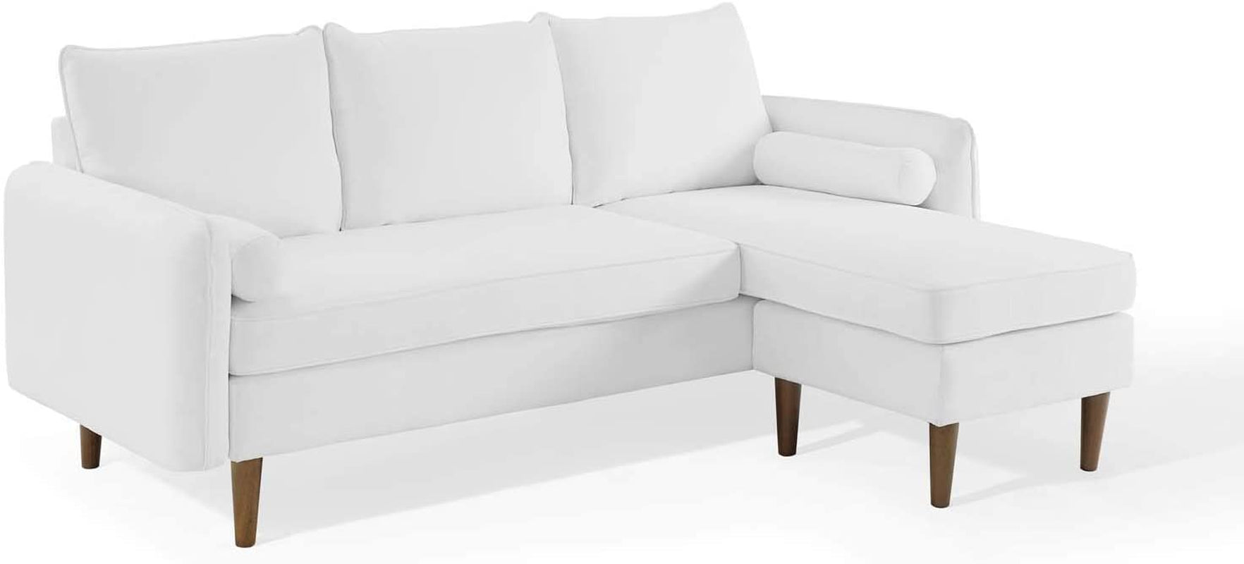 Revive Sofas, White, Right or Left Sectional Sofa