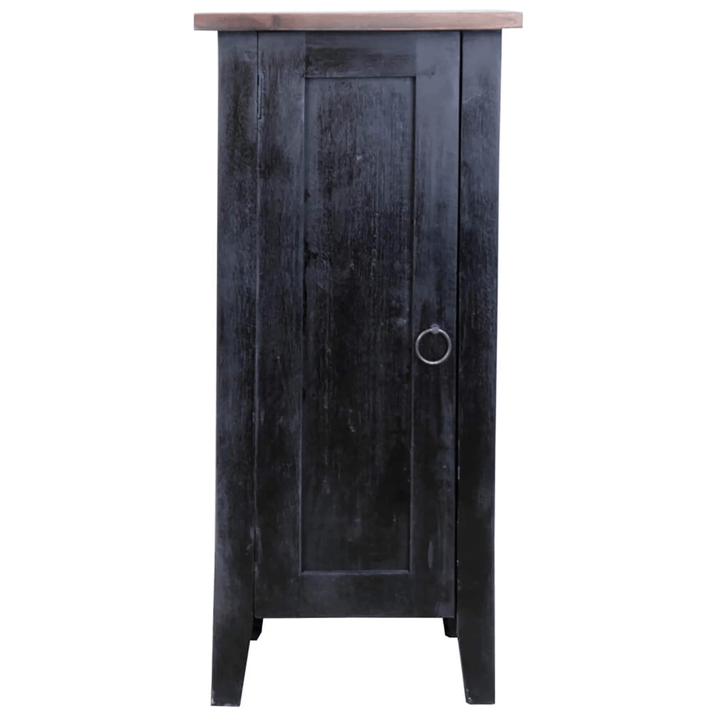 Sunset Trading Distressed Black Cottage Accent Cabinet