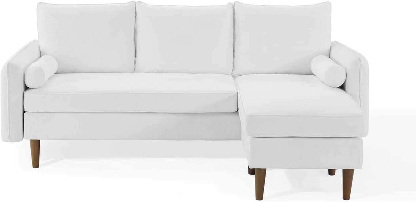 Revive Sofas, White, Right or Left Sectional Sofa