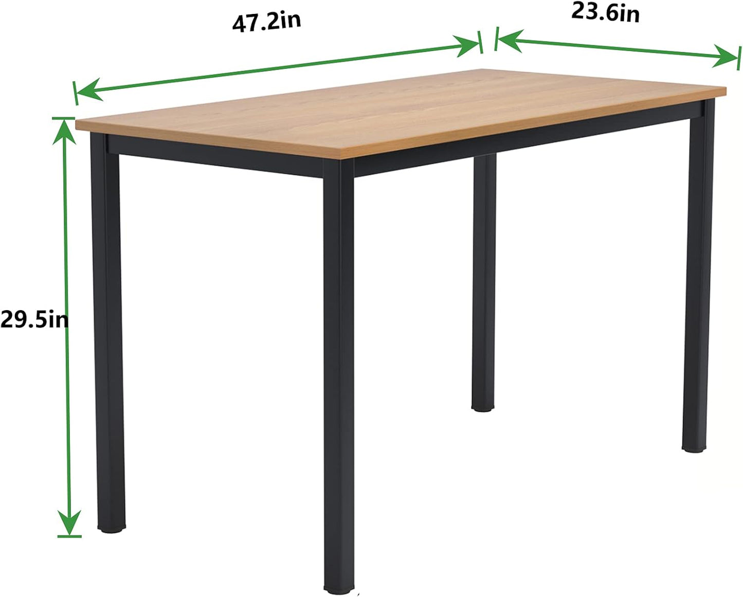 47Inches Computer Desk PC Desk Office Desk Workstation for Home Office Use Writing Table, Teak