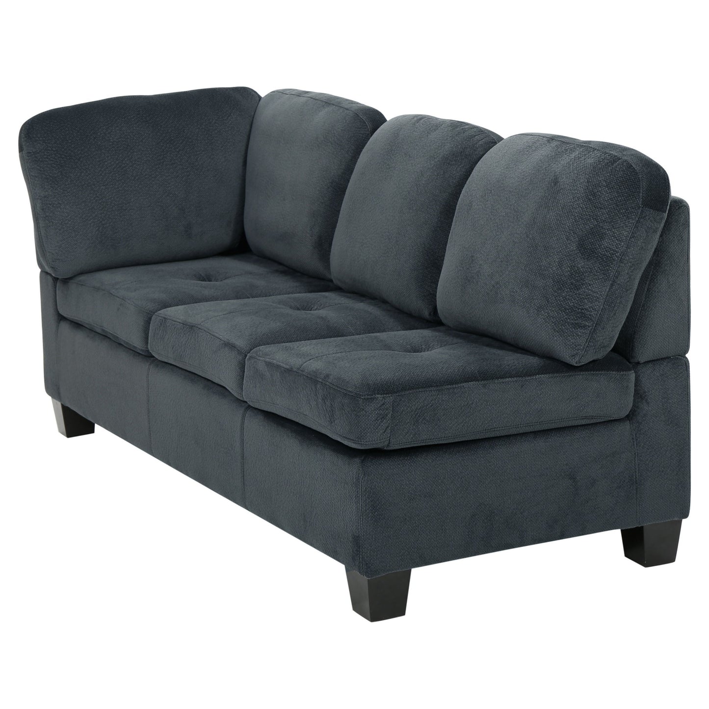 Canterbury 3-Pc Sectional Sofa Set, Charcoal Finish