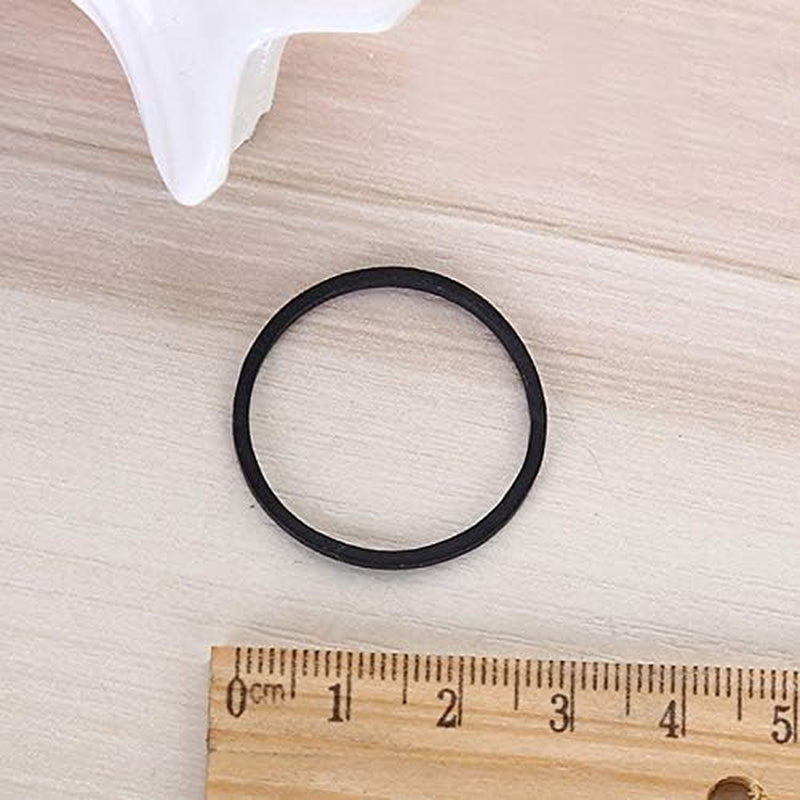 Rubber Bands 500Pcs Black 1Inch Small Rubber Bands for Office 2.5Cm Rubber Band for Office School Home Strong Elastic Band Loop Office Supplies