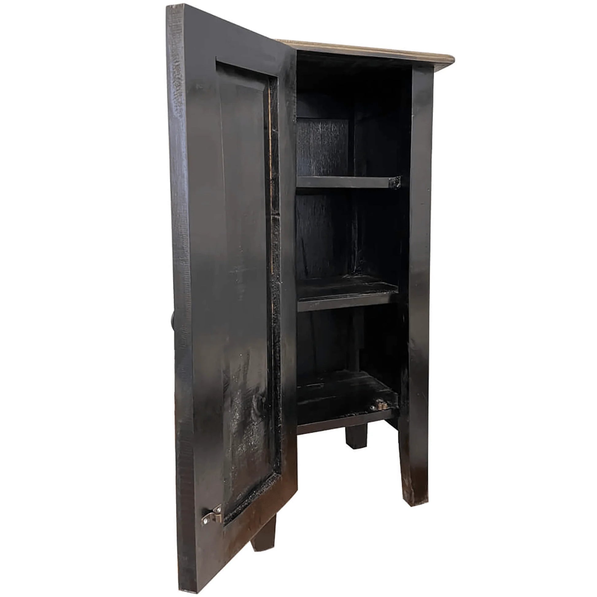 Sunset Trading Distressed Black Cottage Accent Cabinet