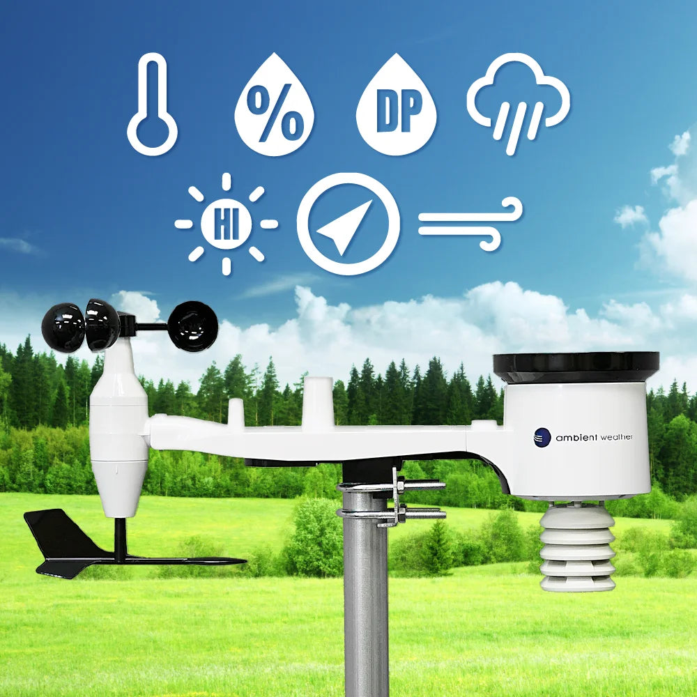 WS-1965 Residential Wi-Fi Weather Station with 9-Function Color Display