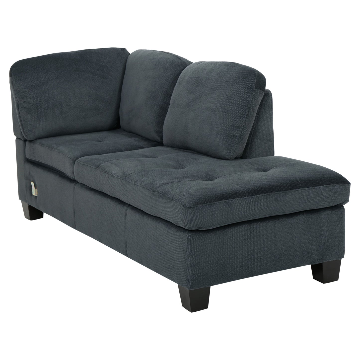 Canterbury 3-Pc Sectional Sofa Set, Charcoal Finish