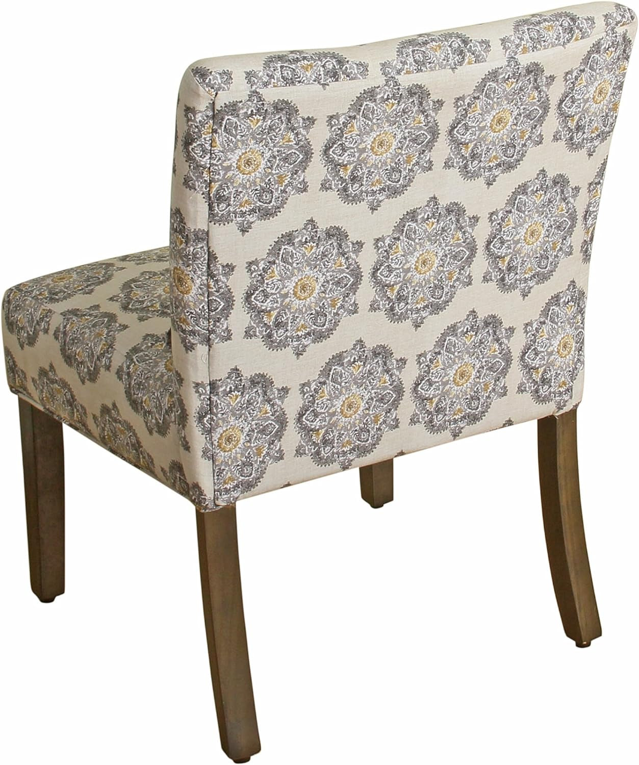 Parker Accent Chair with Pillow, Gray Medallion